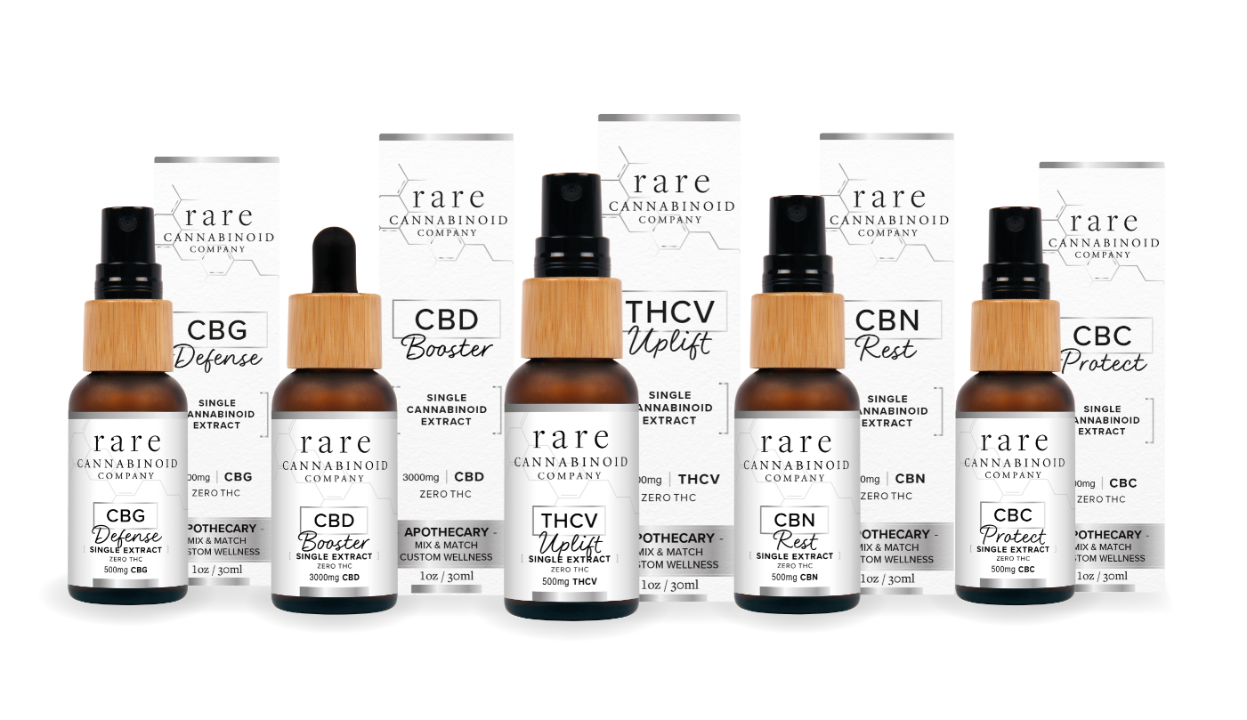 Extra strength 3000mg CBD Booster joins Rare Cannabinoid Company's Apothecary line-up, which includes THCV, CBN, CBG and CBC tinctures.