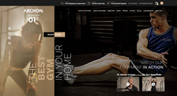Archon Fitness' new homepage - design by Digital Silk