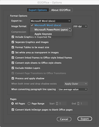 convert indesign to word or powerpoint using id2office plug-in for adobe indesign