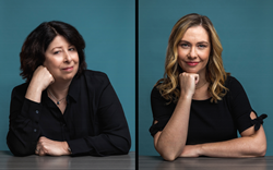 Headshots of Lisa Granatstein and Stephanie Paterik
