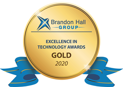 Logo for the Gold Brandon Hall 2020 Award