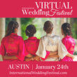 Brides and grooms will plan their Austin wedding with wedding professionals at virtual bridal show