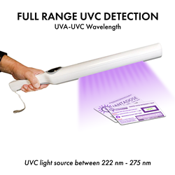 QuantaDose UVC Light Test Card for Testing UV Sterilizer Wand - Testing UV Sanitizer Wand - Testing UVC Light - Testing UVC Lamps - Testing UVC LEDs