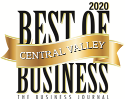 Best of Central Valley business black and gold logo