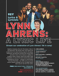 Lynn Ahrens: A Lyric Life - Streaming Exclusively on Stage Access