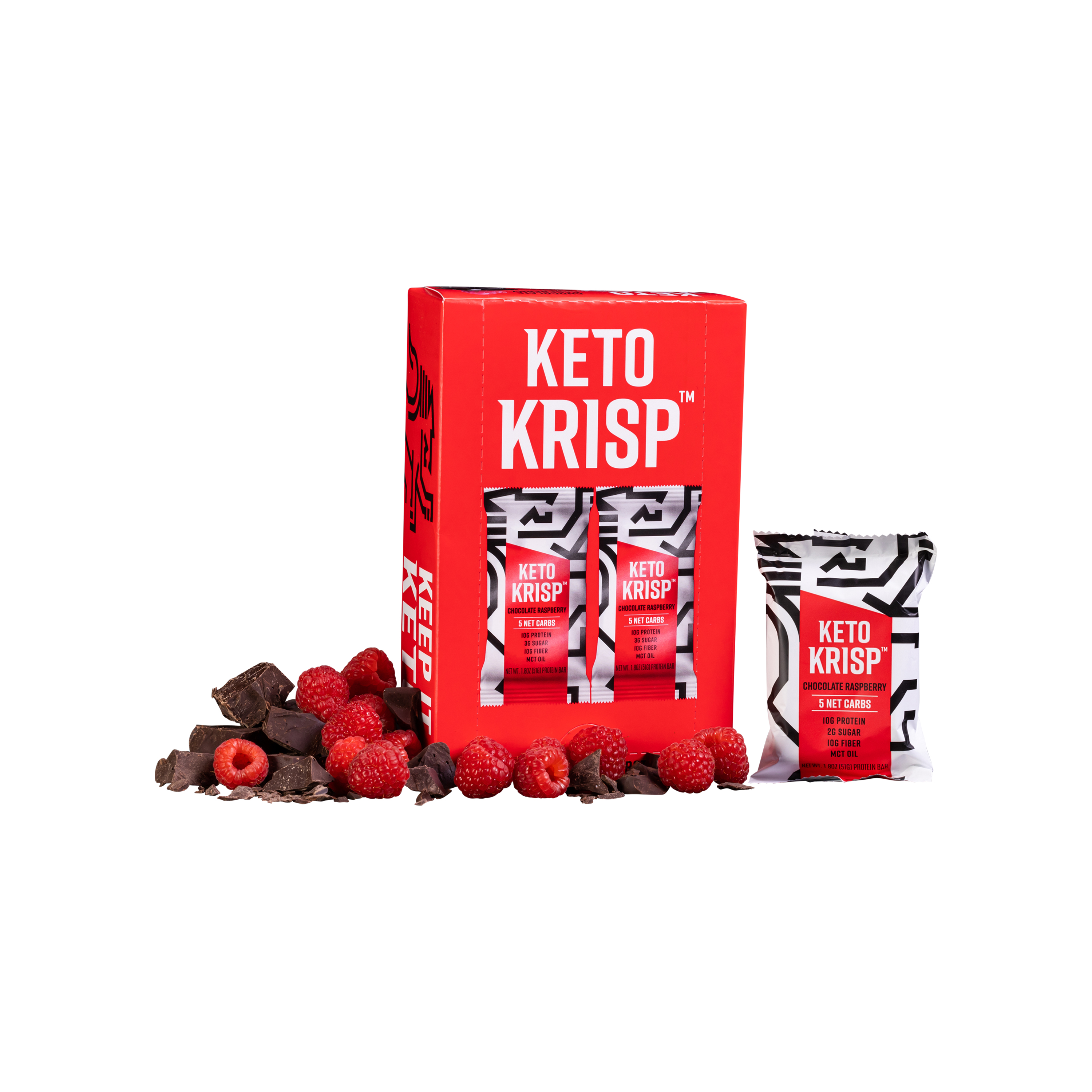 Chocolate Raspberry Keto Krisp