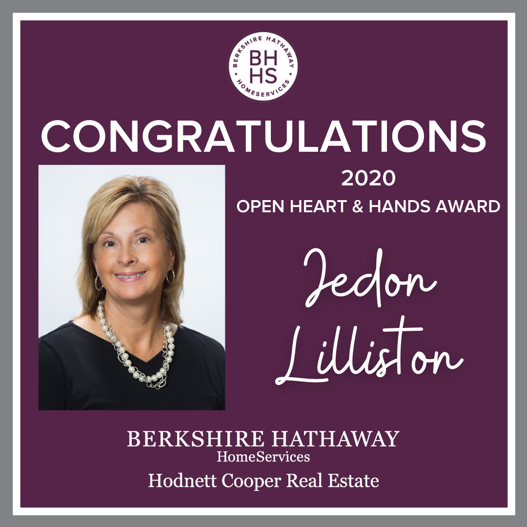 Jedon Lilliston, 2020 Open Heart & Hands Award Winner