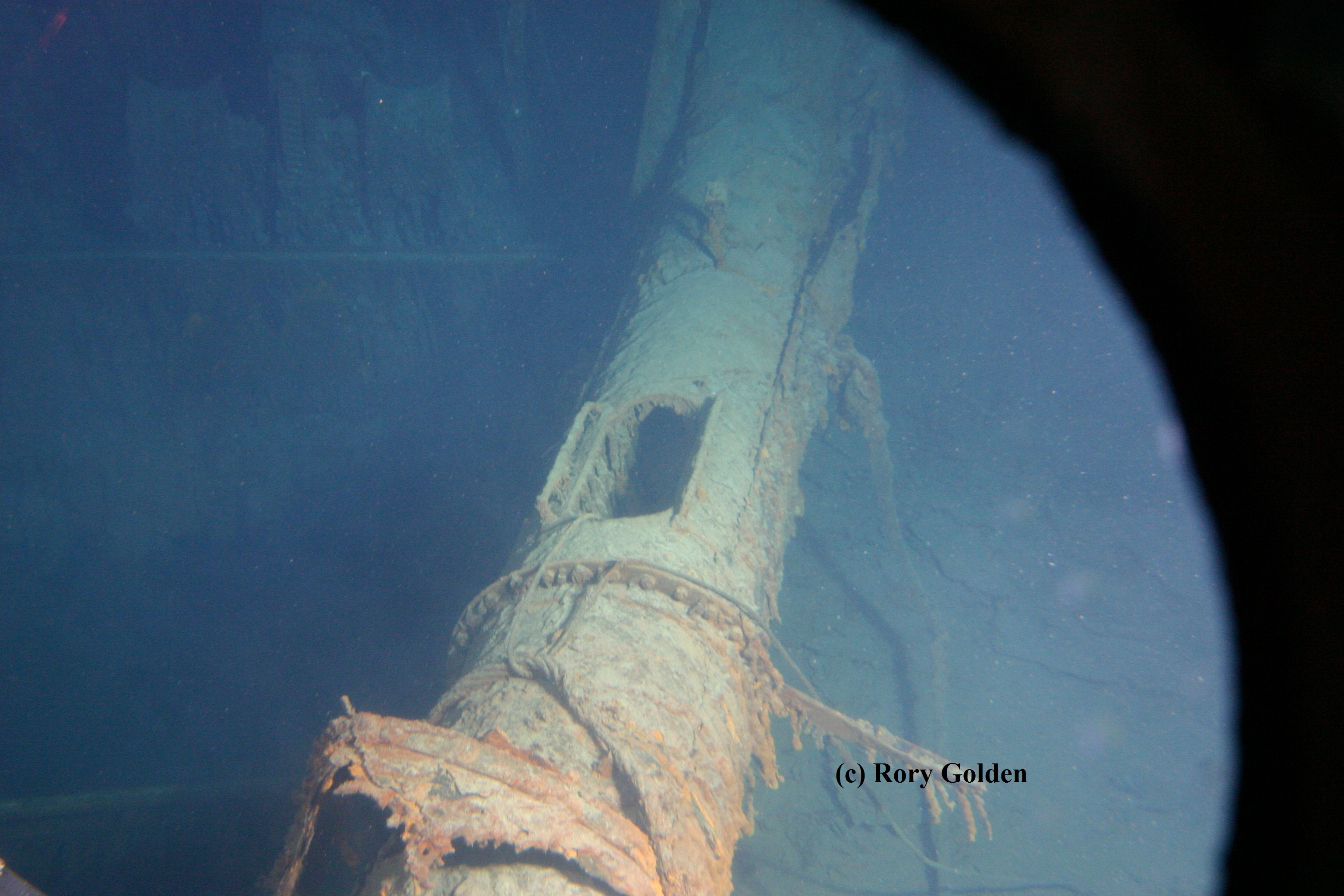 Titanic Mast - copyright Rory Golden