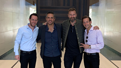 Founding partners of The PLS, pictured left to right - David Parnes, Mauricio Umansky, Chris Dyson and James Harris.