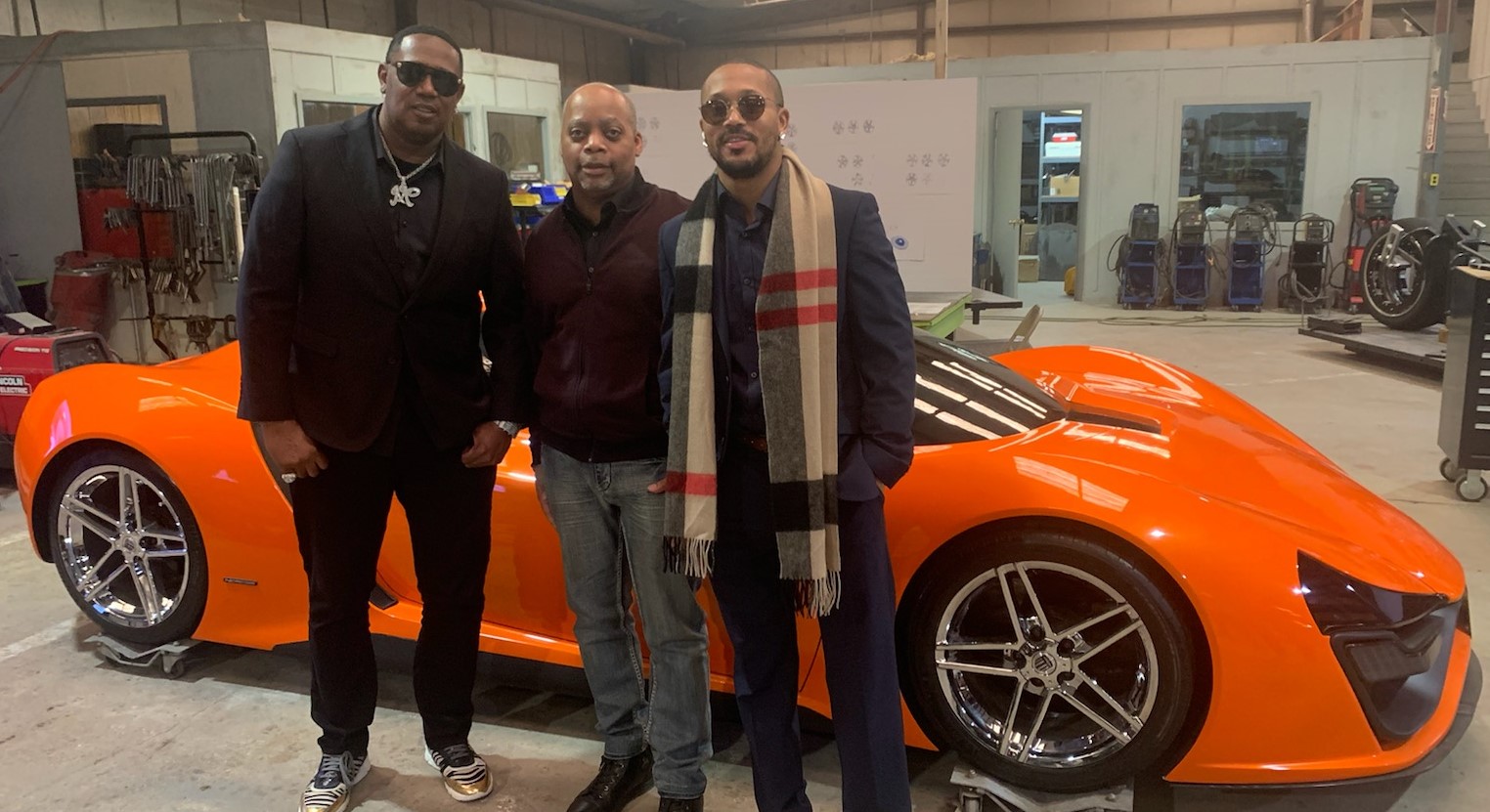 Master P and Romeo pictured with Richard Patterson
