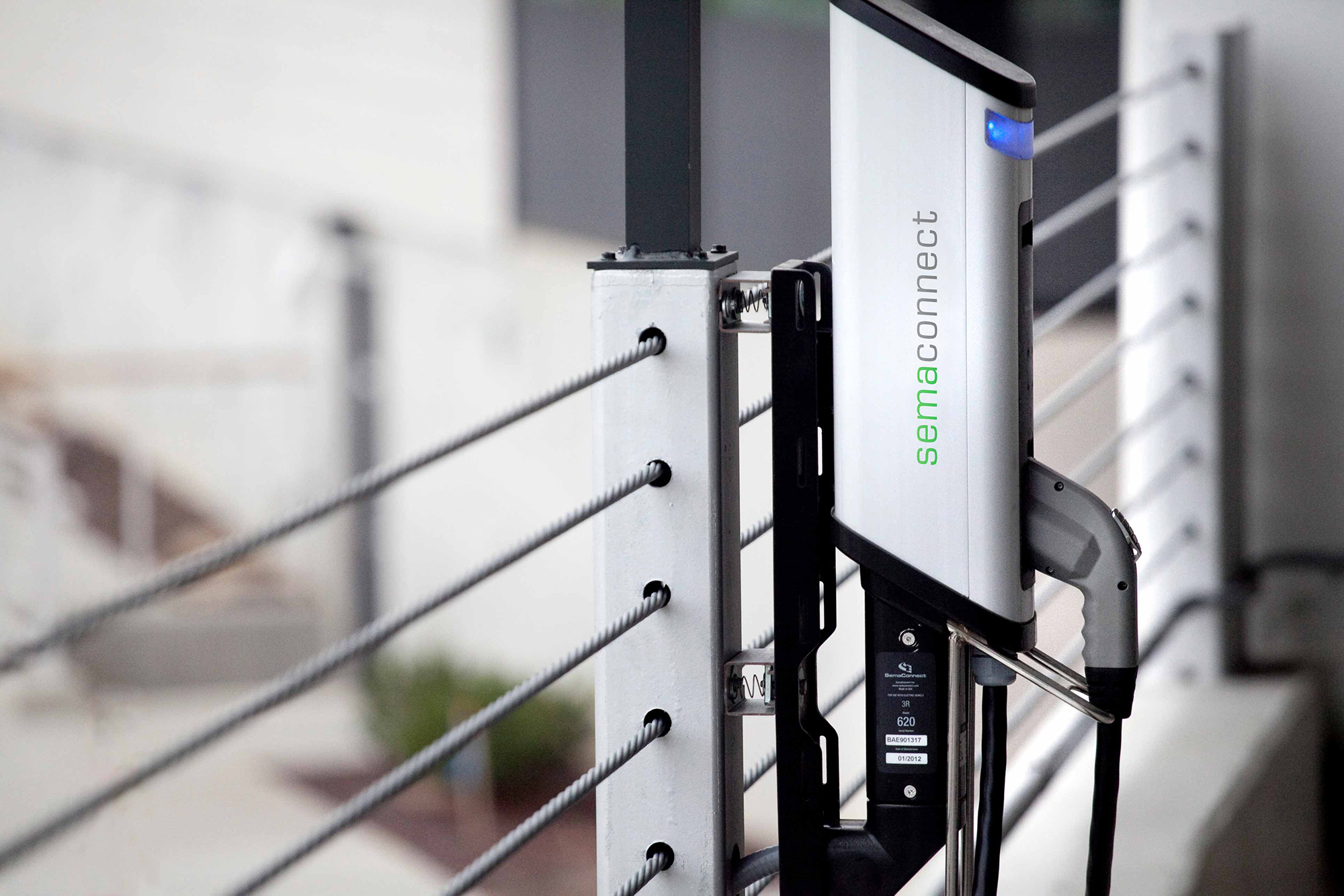 SemaConnect's premier EV charging station, the Series 6, is designed for shared charging at all commercial applications.