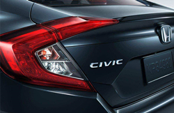rear view of a 2021 Honda Civic Sedan