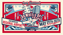Go Wheels Up! Texas 2021 graphic, Airshow, Carshow, Concert