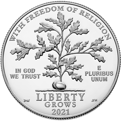 2021 First Amendment to the United States Constitution Platinum Proof Coin – Freedom of Religion
