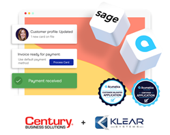 Klear Systems and Century team up to bring streamlined credit card processing directly into Sage and Acumatica.
