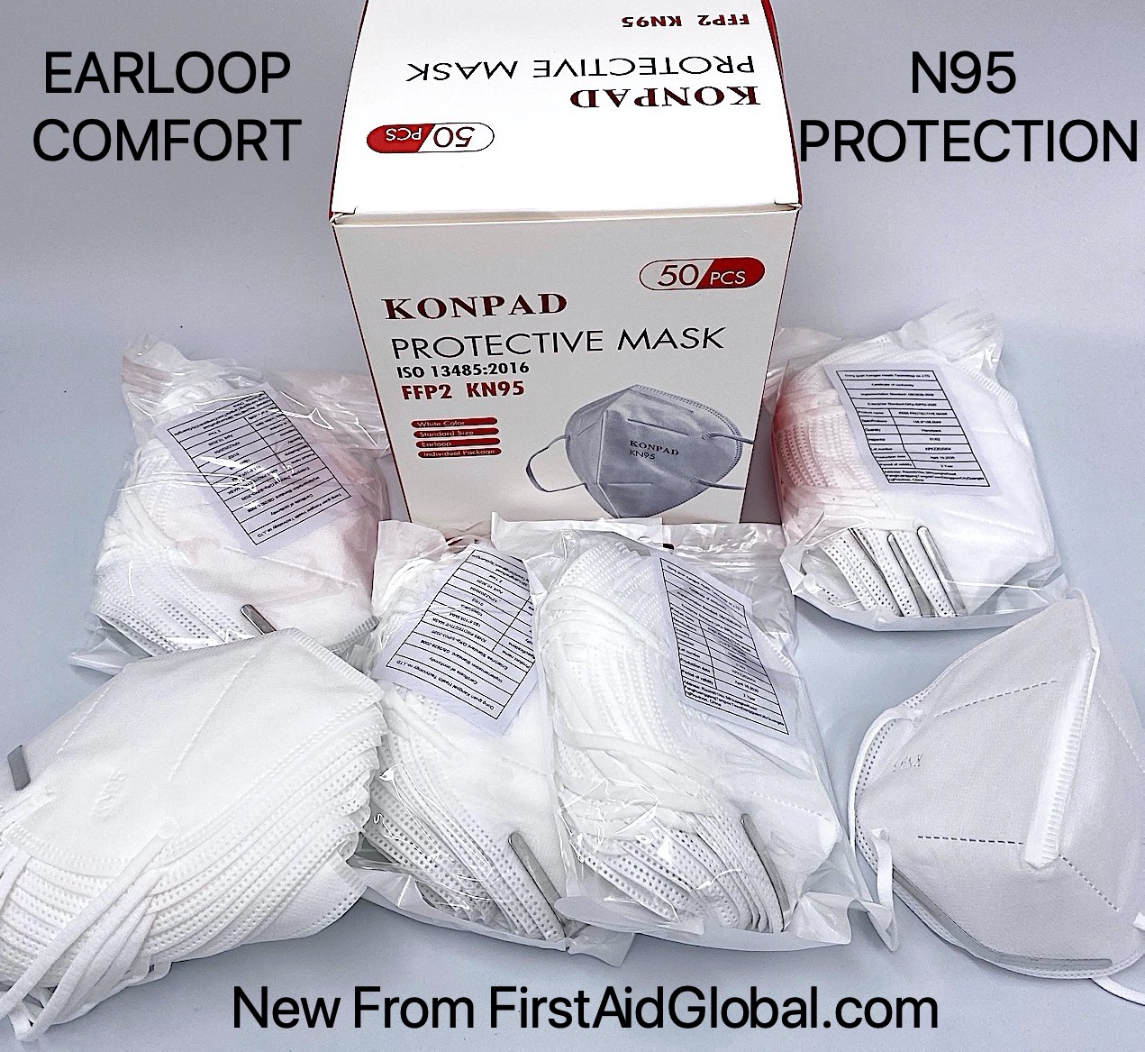 KN95 Earloop Masks are extremely comfortable and more affordable than traditional N95 Masks