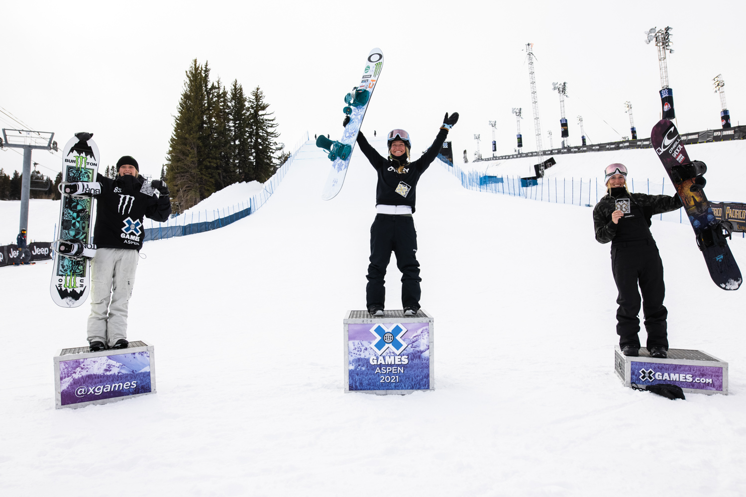Monster Energy's Jamie Anderson and Zoi Sadowski-Synnott Take Gold and Silver in Women's Snowboard Slopestyle at X Games Aspen 2021