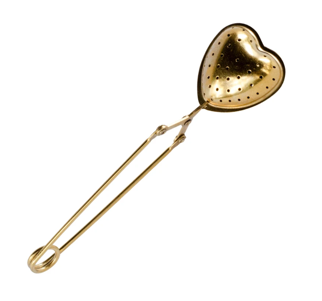 May your heart be filled with some of STASH Tea's wonderful loose tea blends with this Gold Heart Shaped Tea Infuser with Handle available at www.stashtea.com