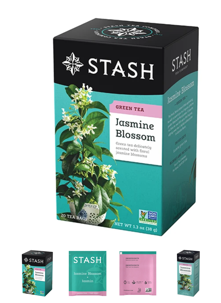 STASH Tea's Jasmine Blossom Green Tea Bags