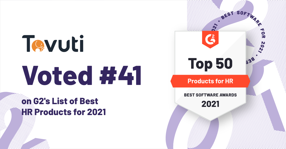 Tovuti LMS Named to G2's "Best Products For HR" List in 2021