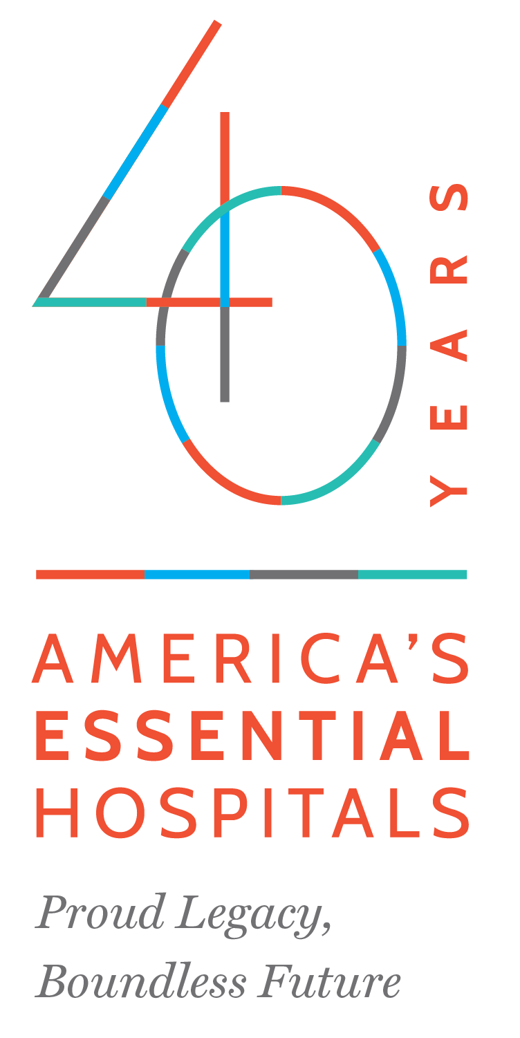 America's Essential Hospitals 40th anniversary logo