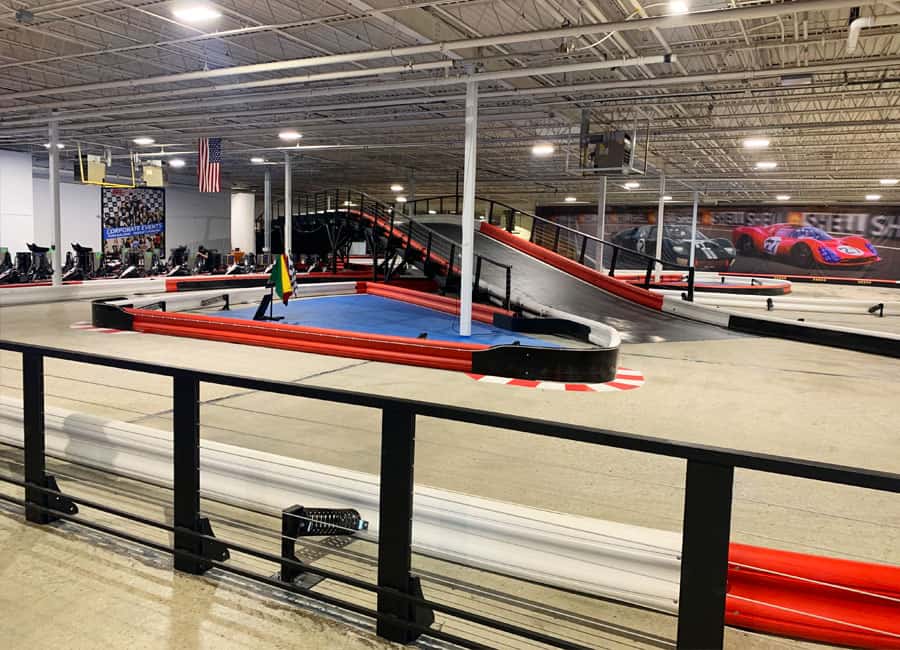 The K1 Speed Oxford track featuring an elevated section