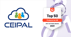 CEIPAL is honored to be recognized on the list of G2's best HR products in 2021, an achievement that can only be earned through the endorsement of its users.