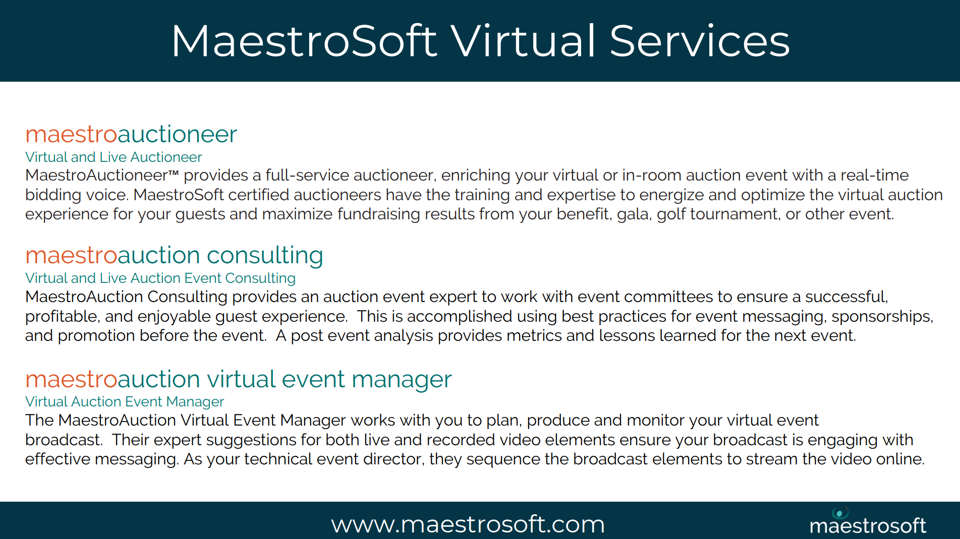 MaestroSoft Virtual Services