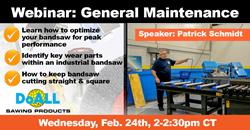 General Maintenance Webinar Scheduled for 2/18/2021