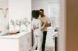 Young black couple dancing in kitchen
