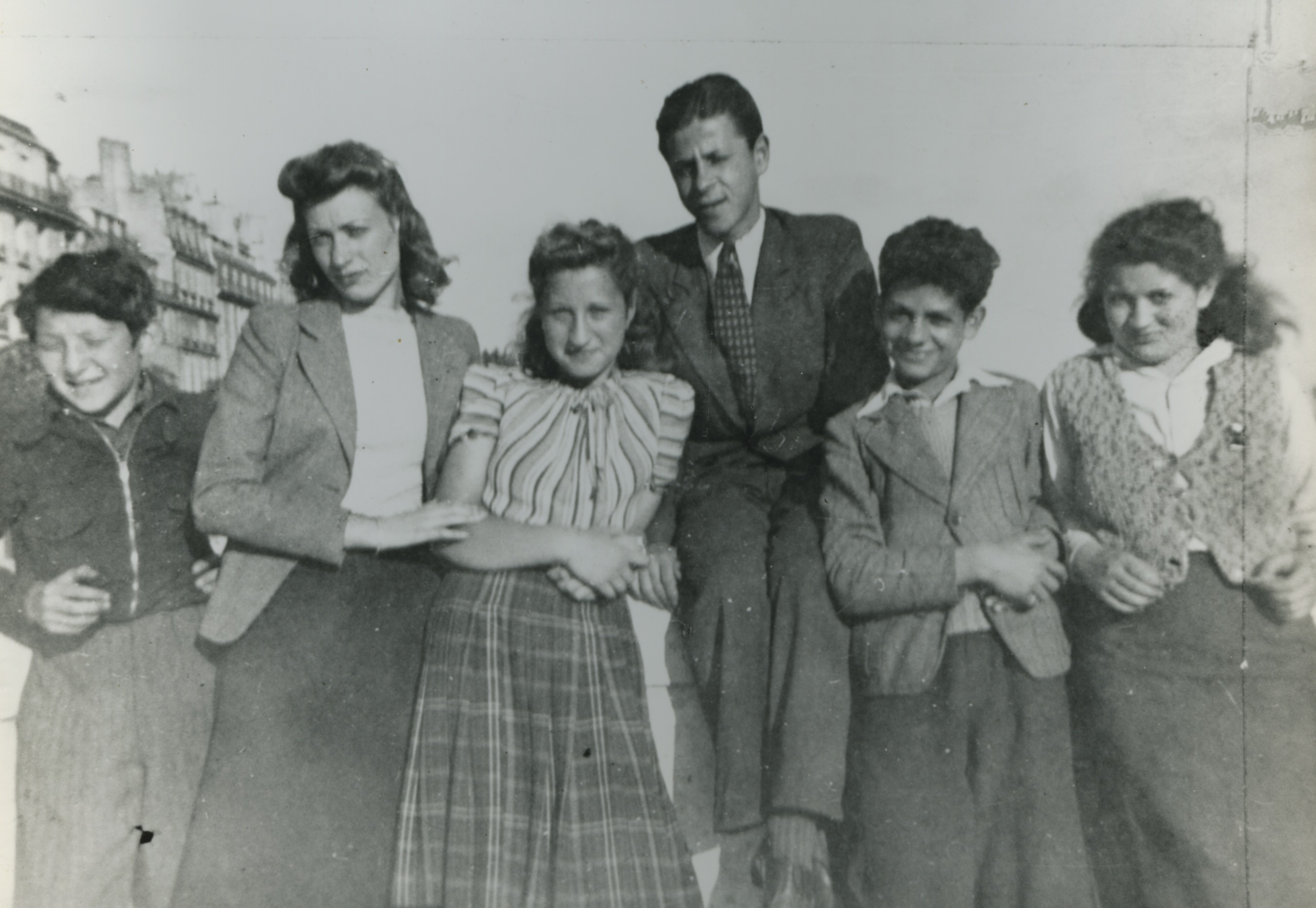 Robert Clary as a young man with his family. Photo courtesy of The Robert Clary Archives.