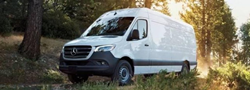 mercedes-benz sprinter exterior front fascia driver side in nature
