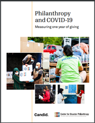 New report by Candid + CDP: Philanthropy and Covid-19: Measuring one year of giving