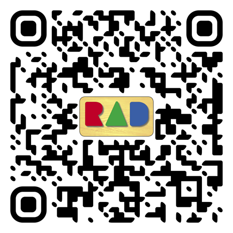 RAD Children's Furniture launches new RAD Grow Stool. Follow QR code to the product page for this item.