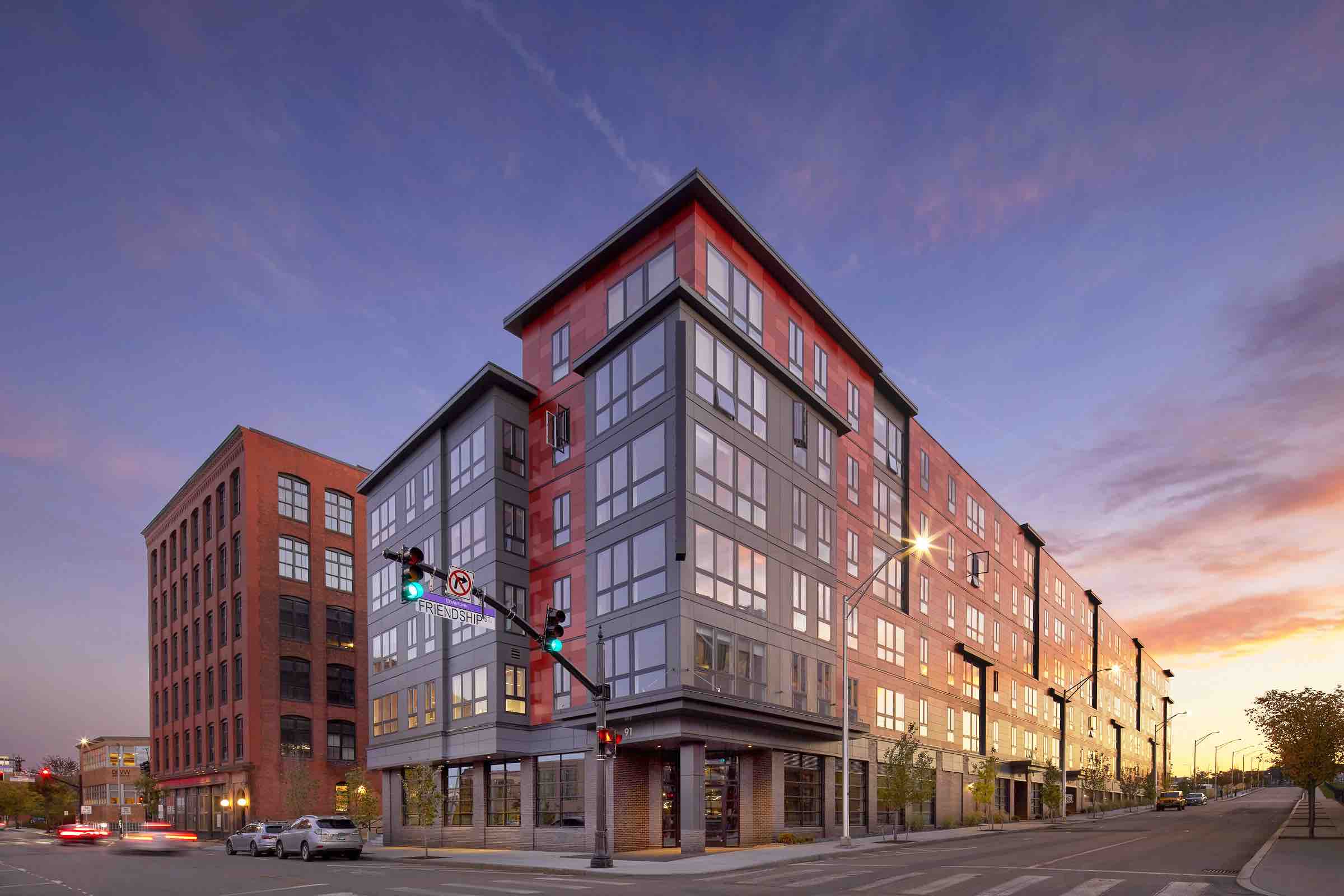 In Providence, Rhode Island, TAT's Chestnut Commons creates new housing on the site of a former highway, showing how cities can find value in a wide range of building sites (Photo Credit: Bruce Martin