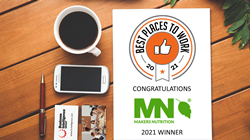 Makers Nutrition Wins Fourth 2021 Business Intelligence Group Best Place to Work Award