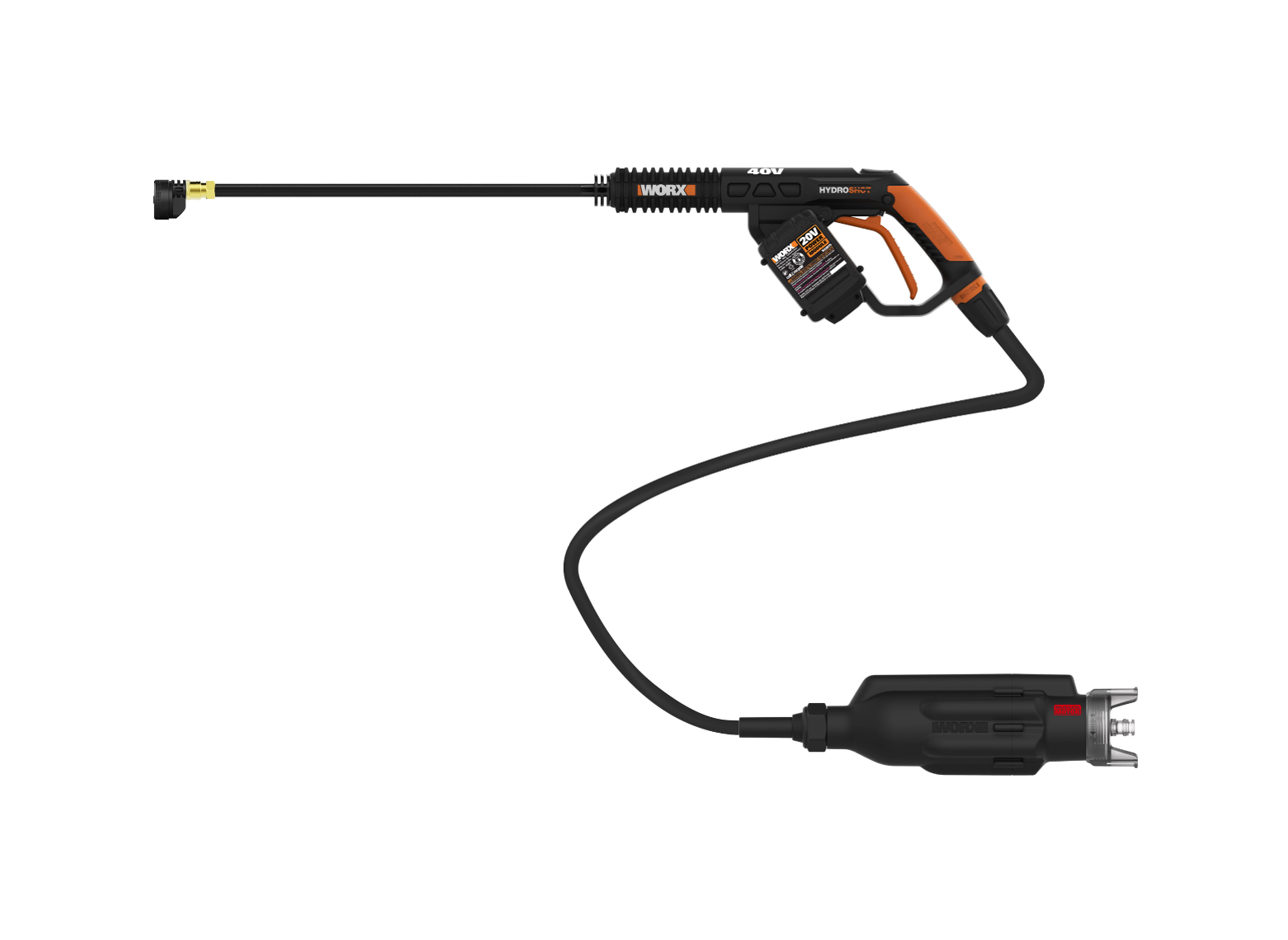 WORX Hydroshot Adjustable Power Scrubber with Quick Snap Connection (Soft  Bristles) in the Pressure Washer Parts department at