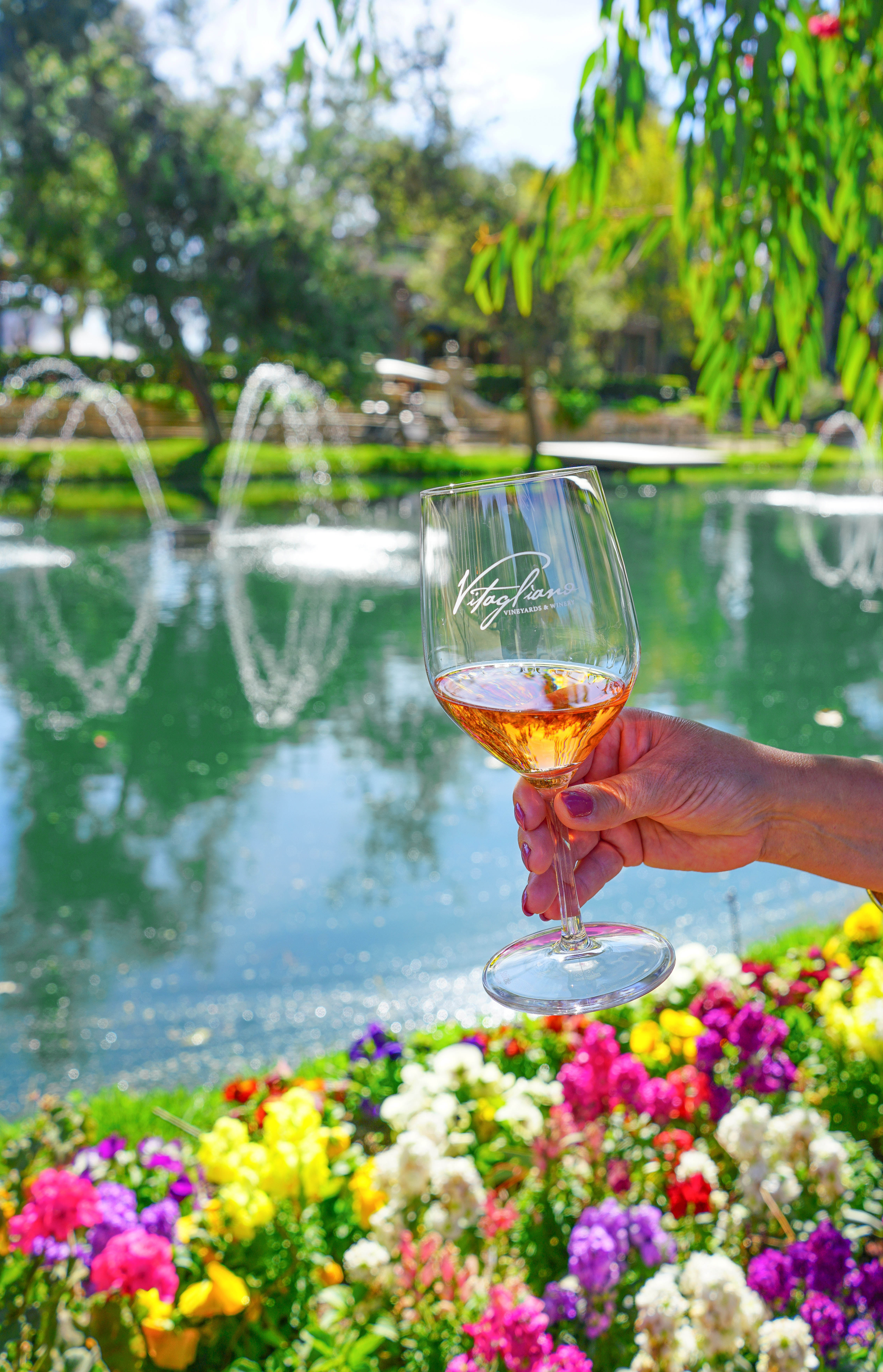 Wine tasting outdoors in Temecula Valley Southern California Wine Country