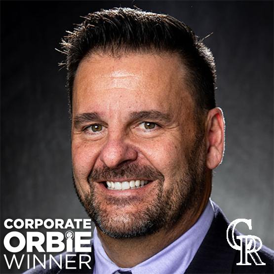 Corporate ORBIE Winner, Michael Bush of Colorado Rockies Baseball Club