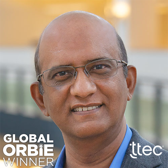 Global ORBIE Winner, Chandra Venkataramani of TTEC
