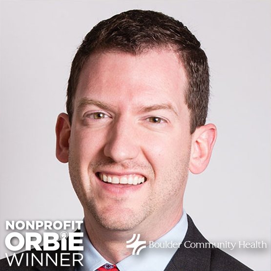 Nonprofit/Public Sector ORBIE Winner, Michael Jefferies of Boulder Community Health