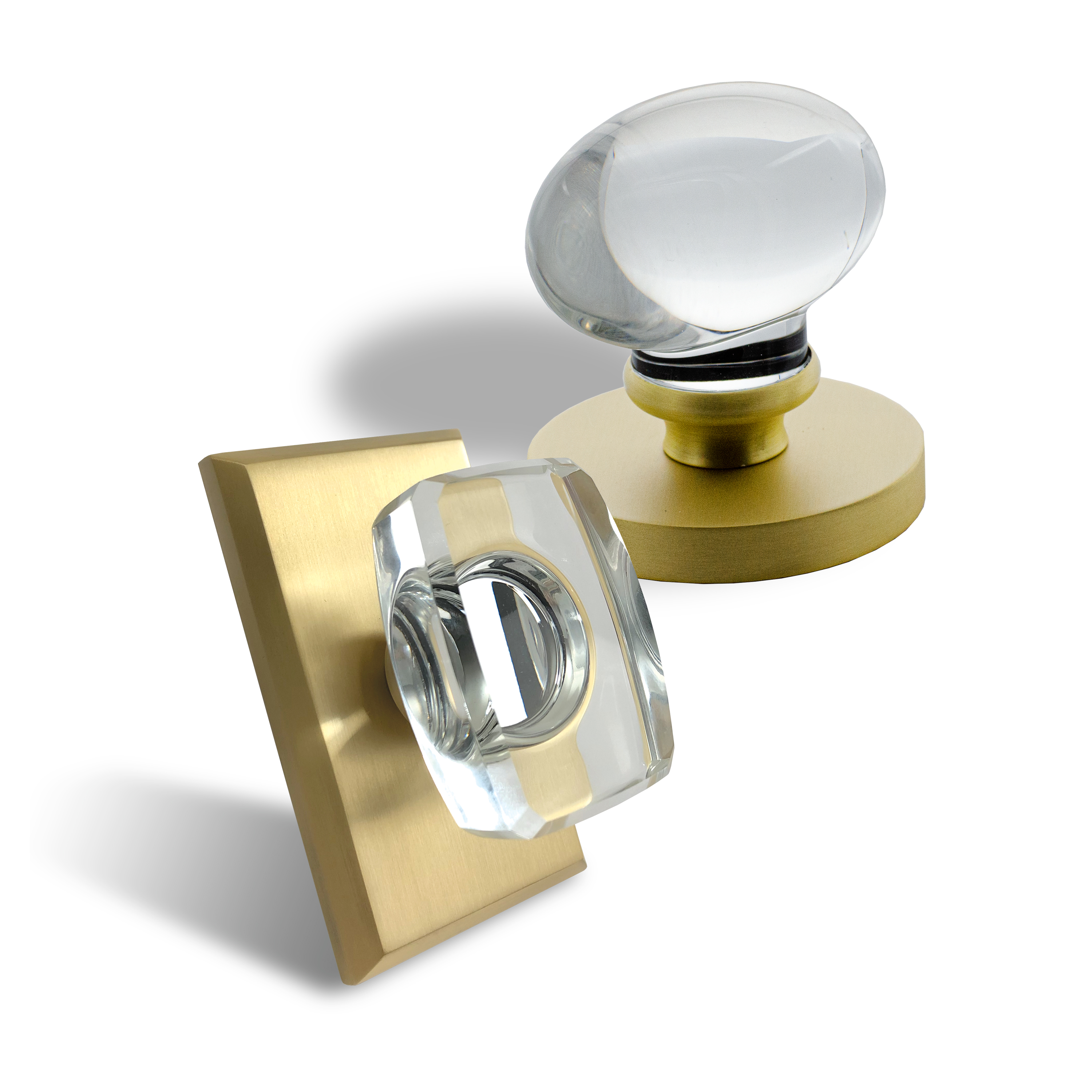 Delaney Hardware’s premium Bravura portfolio adds two striking, new crystal knobs -- rectangular and egg-shaped – to the brand’s elegant solid forged brass selection.