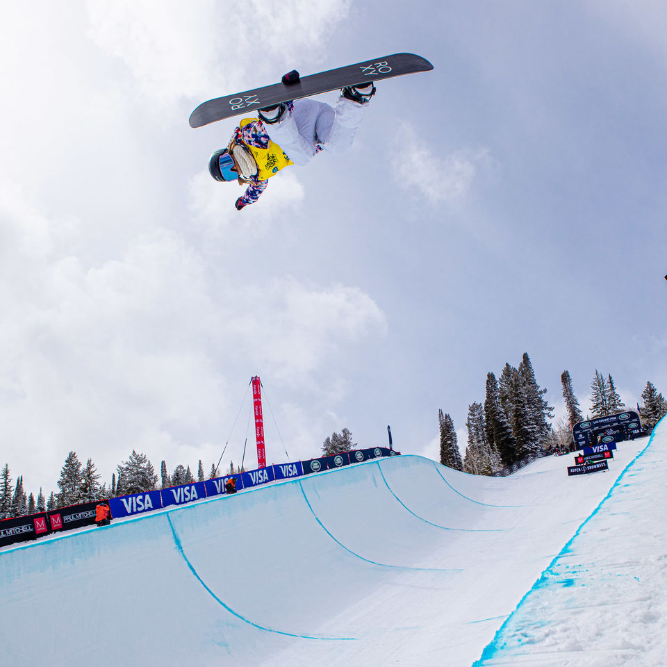 Monster Energy’s Chloe Kim Takes First Place in Women's Snowboard Halfpipe at the 2021 Land Rover U.S. Grand Prix in Aspen