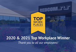 Thumb image for REDCOM receives Top Workplace Award for second consecutive year