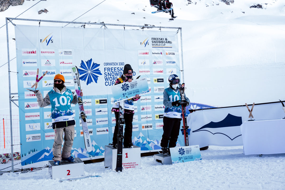 Monster Energy’s Sarah Hoefflin Claims Silver in Women's Freeski Slopestyle at 2021 FIS Freeski World Cup Finals in Silvaplana