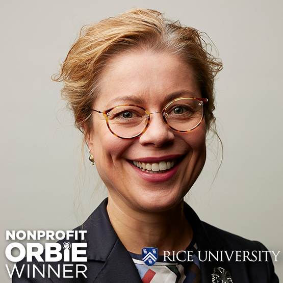 Nonprofit/Public Sector ORBIE Winner, Klara Jelinkova of Rice University