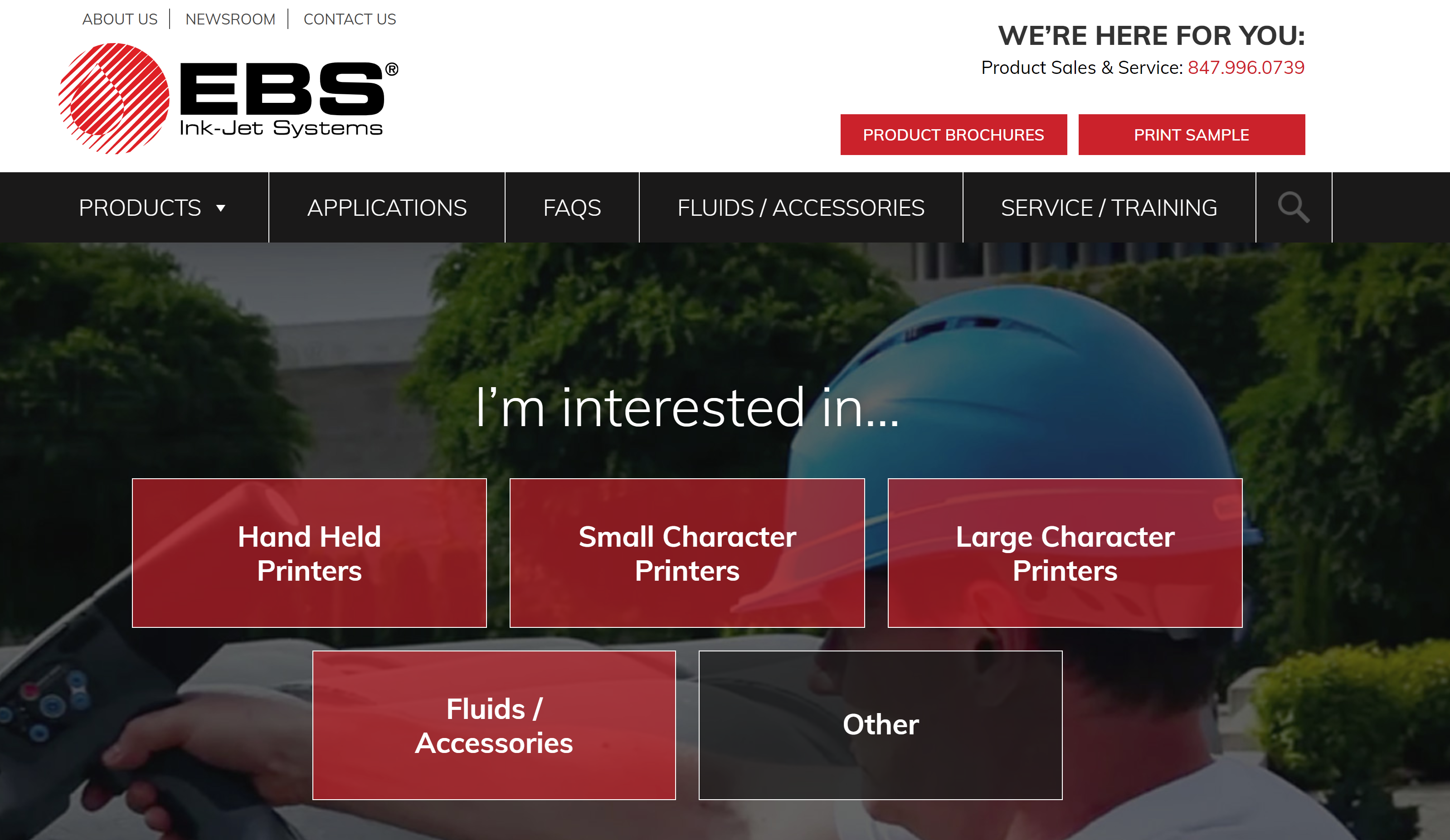 New EBS Ink-Jet Systems Website
