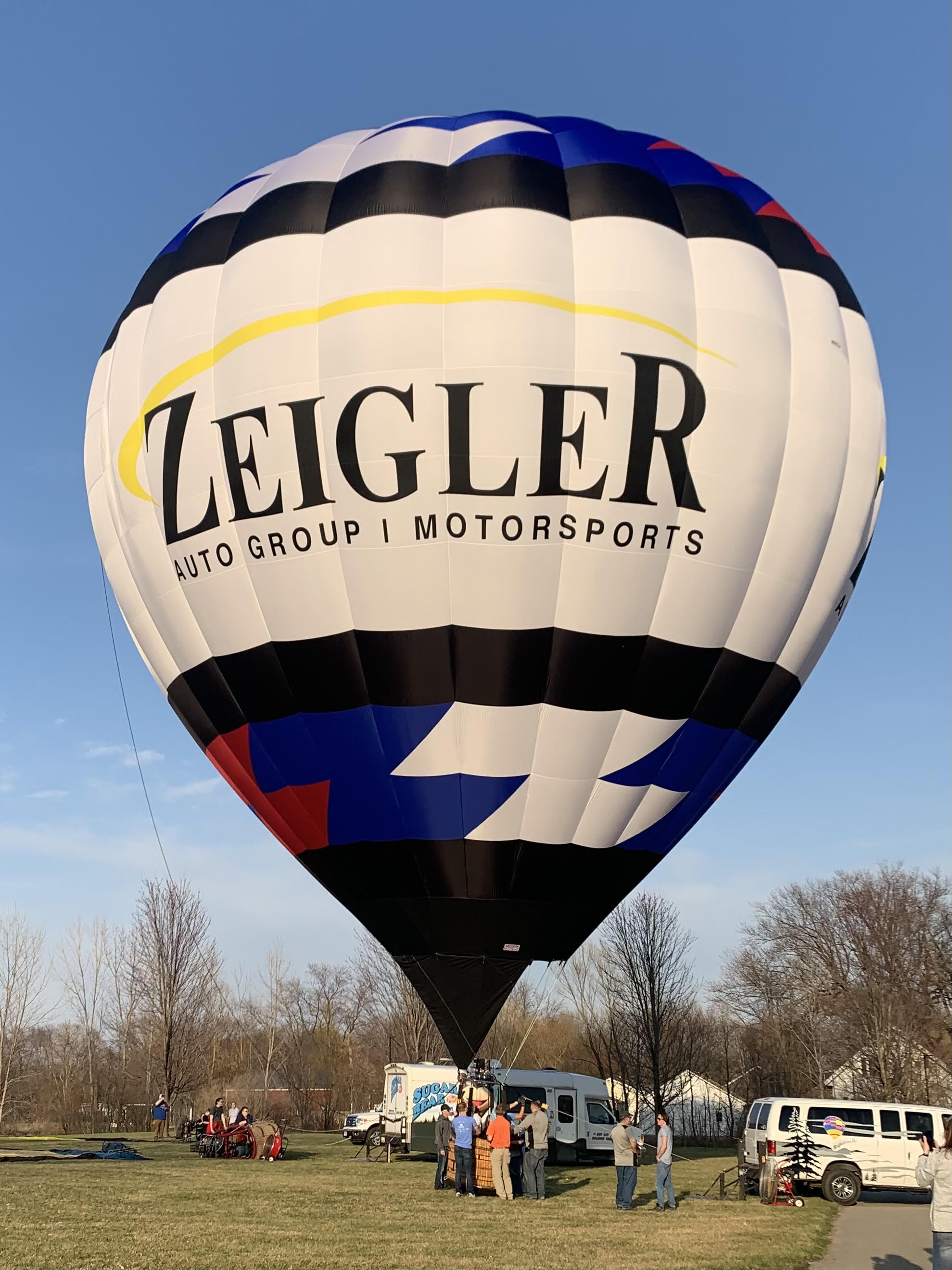 Zeigler Auto Group's Hot Air Balloon During Its First Test Flight On Easter Sunday