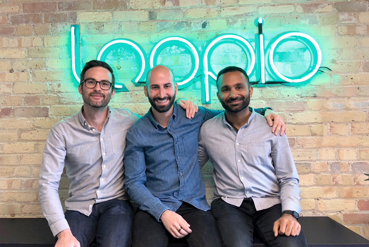 Photo of Loopio's founders (L-R): Matt York, Chief Technology Officer; Jafar Owanati, former Chief Revenue Officer; and Zak Hemraj, Chief Executive Officer.