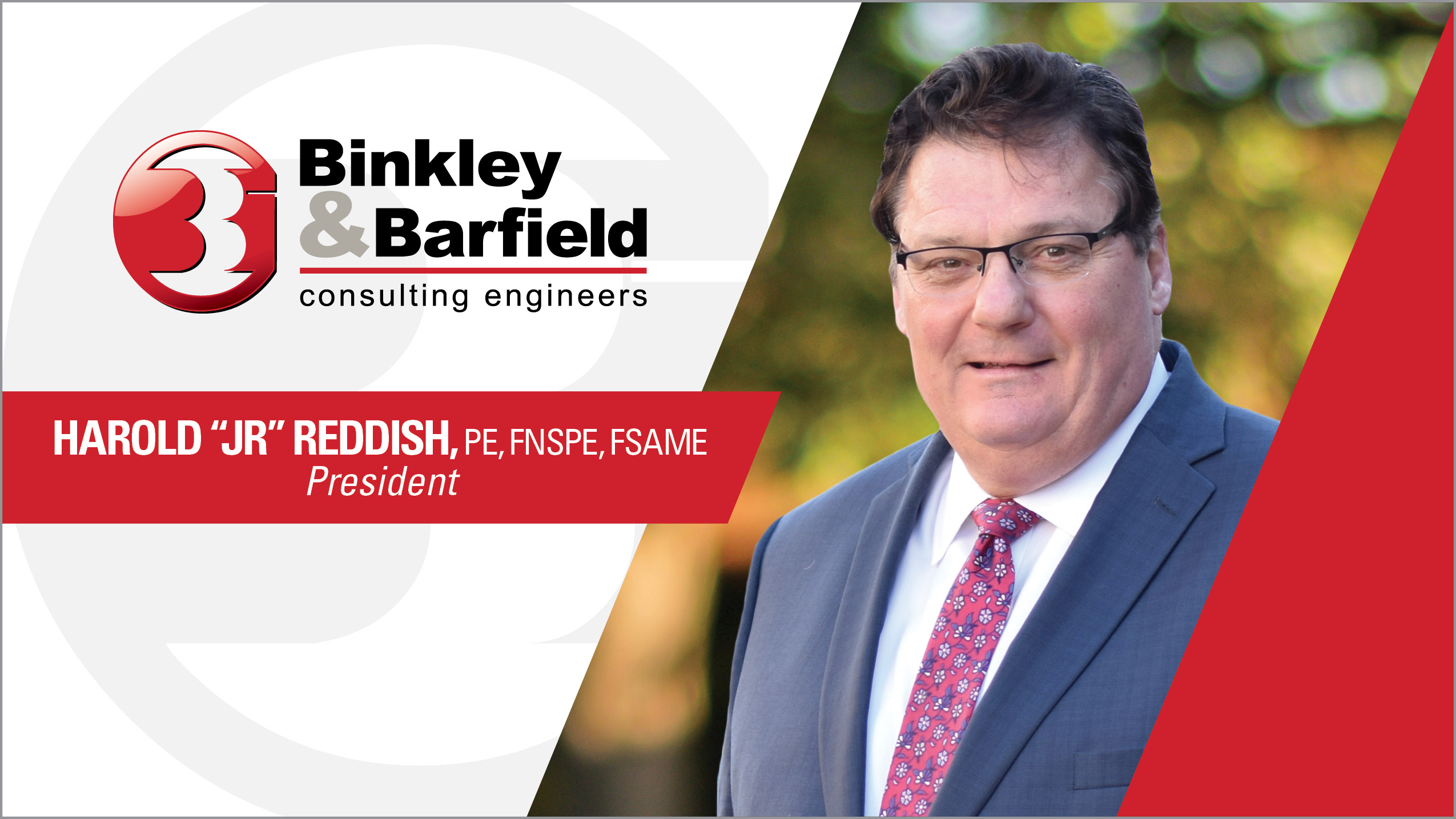 Binkley & Barfield announces Harold "JR" Reddish as President